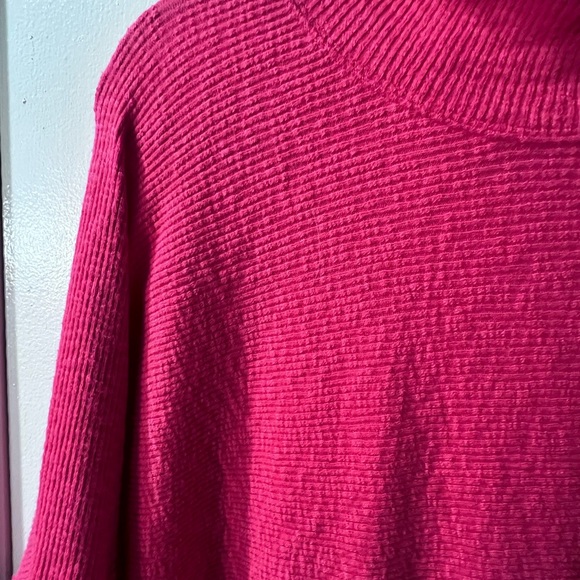 We The Free Casey Mock Neck Tunic Top Orange/Red Size Womens Large NWOT - Picture 3 of 7